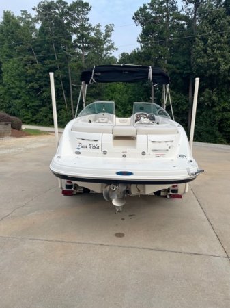 A single engine stern drive is sometimes called an Inboard/Outboard, reflecting its design. It is designed so that its engine is inside and enclosed by the boat, while the propulsion system (out drive) is outside of the boat and in the water.