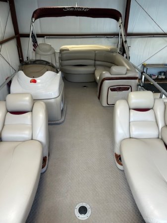 A Party Barge 22 I/O is a Power and could be classed as a Pontoon,  or, just an overall Great Boat!